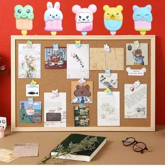 30 pcs Ice Cream Push Pins Cute Thumbtacks Decorative Pushpins for Cork Board Ph - Picture 3 of 7